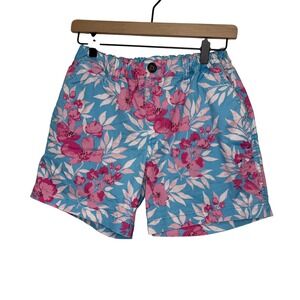 Chubbies Originals Mens Small 5.5 Inch Inseam Floral Shorts Blue Pink Tropical